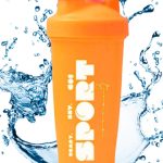 بطری شیکر پروتئین با مخزن پودر