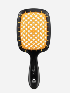 برس گره‌ بازکن حرفه‌ای مدل مشکی –نارنجی