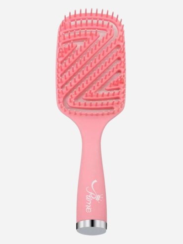 برس مخصوص موهای مرطوب و فر با قابلیت ماساژ پوست سر صورتی
